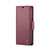 For iPhone 15 Plus CaseMe 023 Butterfly Buckle Litchi Texture RFID Anti-theft Leather Phone Case(Wine Red)