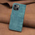 For iPhone 14 Plaid Embossed Leather Phone Case(Green)