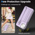 For iPhone 15 Shockproof Leather Phone Case with Wrist Strap(Purple)