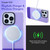 For iPhone 13 Pro PC + TPU IMD MagSafe Magnetic Phone Case(Purple)