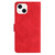 For iPhone 14 Seven Butterflies Embossed Leather Phone Case(Red)