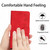 For iPhone 14 Seven Butterflies Embossed Leather Phone Case(Red)