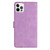 For iPhone 13 Pro Seven Butterflies Embossed Leather Phone Case(Purple)