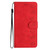 For iPhone 12 mini Seven Butterflies Embossed Leather Phone Case(Red)