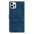 For iPhone 15 Pro Max Flower Butterfly Embossing Pattern Leather Phone Case(Blue)