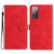 For Samsung Galaxy S20 FE Flower Embossing Pattern Leather Phone Case(Red)