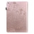 For iPad 10.2 2021 / 2020 / 2019 Peacock Embossed Pattern TPU + PU Horizontal Flip Leather Case with Holder & Card Slots & Wallet & Sleep / Wake-up Function(Rose Gold)