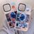 For iPhone 13 Mechanical Astronaut Pattern TPU Phone Case(Blue)
