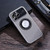 For iPhone 11 Pro View Window Magsafe PC Phone Case(Grey)