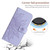 For iPhone 15 Plus Skin Feel Sun Flower Embossed Flip Leather Phone Case with Lanyard(Purple)
