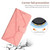 For iPhone 15 Plus Stitching Embossed Leather Phone Case(Pink)