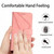 For iPhone 15 Plus Stitching Embossed Leather Phone Case(Pink)