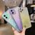 For iPhone 13 Pro Max Starry Gradient Glitter Powder TPU Phone Case(Purple)