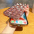 For iPhone 12 Pro Max 3D Grid Glitter Paper Phone Case(Rose Red)