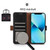 For iPhone 15 Pro Crazy Horse Top Layer Cowhide Leather Phone Case(Black)