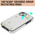 For iPhone 14 Zipper Card Bag Phone Case with Dual Lanyard(White)