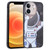 For iPhone 12 Spaceman Binoculars Phone Case(Black and Beige)