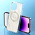 For iPhone 13 Dual-side IMD Marble Magsafe Phone Case(White)