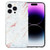 For iPhone 14 Pro Max IMD Shell Pattern TPU Phone Case(White Marble)