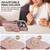 For iPhone 15 Plus Rhombic Texture Card Bag Phone Case with Long Lanyard(Rose Gold)