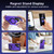 For Samsung Galaxy S23+ 5G Patronus MagSafe Magnetic Holder Phone Case(Purple) For Samsung Galaxy S23+ 5G Patronus MagSafe Magnetic Holder Phone Case(Purple)