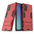For Samsung Galaxy Note20 PC + TPU Shockproof Protective Case with Holder(Red)
