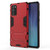 For Samsung Galaxy Note20 PC + TPU Shockproof Protective Case with Holder(Red)