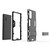 For Samsung Galaxy Note20 PC + TPU Shockproof Protective Case with Holder(Red)