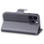 For iPhone 14 Pro Max Cartoon Buckle Horizontal Flip Leather Phone Case(Grey)