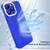 For iPhone 13 Hollow Heat Dissipation TPU Phone Case(Blue)