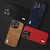 For iPhone 14 Pro ABEEL Retro Litchi Texture PU Phone Case(Black)