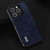 For iPhone 14 ABEEL Retro Litchi Texture PU Phone Case(Blue)