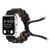 Braided Umbrella Cord Watch Band For Apple Watch Series 7 45mm / 6 & SE & 5 & 4 44mm / 3 & 2 & 1 42mm(Black)