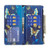 For iPhone 15 Plus Colored Drawing Pattern Zipper Phone Leather Case(Gold Butterfly)