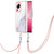 For Xiaomi 13 Lite 5G Electroplating Marble Dual-side IMD Phone Case with Lanyard(White 006)