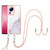 For Xiaomi 13 Lite 5G Electroplating Marble Dual-side IMD Phone Case with Lanyard(White 006)