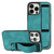 For iPhone 13 Pro Max Wristband Holder Leather Back Phone Case(Green) For iPhone 13 Pro Max Wristband Holder Leather Back Phone Case(Green)