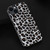 For iPhone 14 Plus ABEEL Black Edge Leopard Phone Case(Silver Leopard)