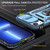 For iPhone 15 Plus Armor PC + TPU Camera Shield Phone Case(Light Blue)