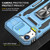 For iPhone 15 Plus Armor PC + TPU Camera Shield Phone Case(Light Blue)
