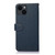 For iPhone 15 KHAZNEH Litchi Texture Leather RFID Phone Case(Blue) For iPhone 15 KHAZNEH Litchi Texture Leather RFID Phone Case(Blue)