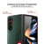 For Samsung Galaxy Z Fold5 5G Litchi Texture Card Slot Phone Case(Green)