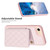 For iPhone SE 2022 / 2020 / 8 / 7 BF25 Square Plaid Card Bag Holder Phone Case(Pink)