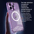 For iPhone 14 Pro Max MagSafe HD Spring Buckle Metal Phone Case(Purple)