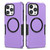 For iPhone 15 Pro MagSafe Shockproof Armor Phone Case(Purple)