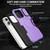 For iPhone 15 Pro MagSafe Shockproof Armor Phone Case(Purple)