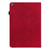 For iPad 10.2 2021 / 2020 / 2019 Peacock Embossed Pattern TPU + PU Horizontal Flip Leather Case with Holder & Card Slots & Wallet & Sleep / Wake-up Function(Red)