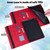 For iPad 10.2 2021 / 2020 / 2019 Peacock Embossed Pattern TPU + PU Horizontal Flip Leather Case with Holder & Card Slots & Wallet & Sleep / Wake-up Function(Red)