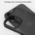 For iPhone 15 Pro Frosted Back Shockproof Phone Case(Black)