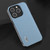 For iPhone 14 Pro ABEEL Haze Texture PU Phone Case(Twilight Blue)